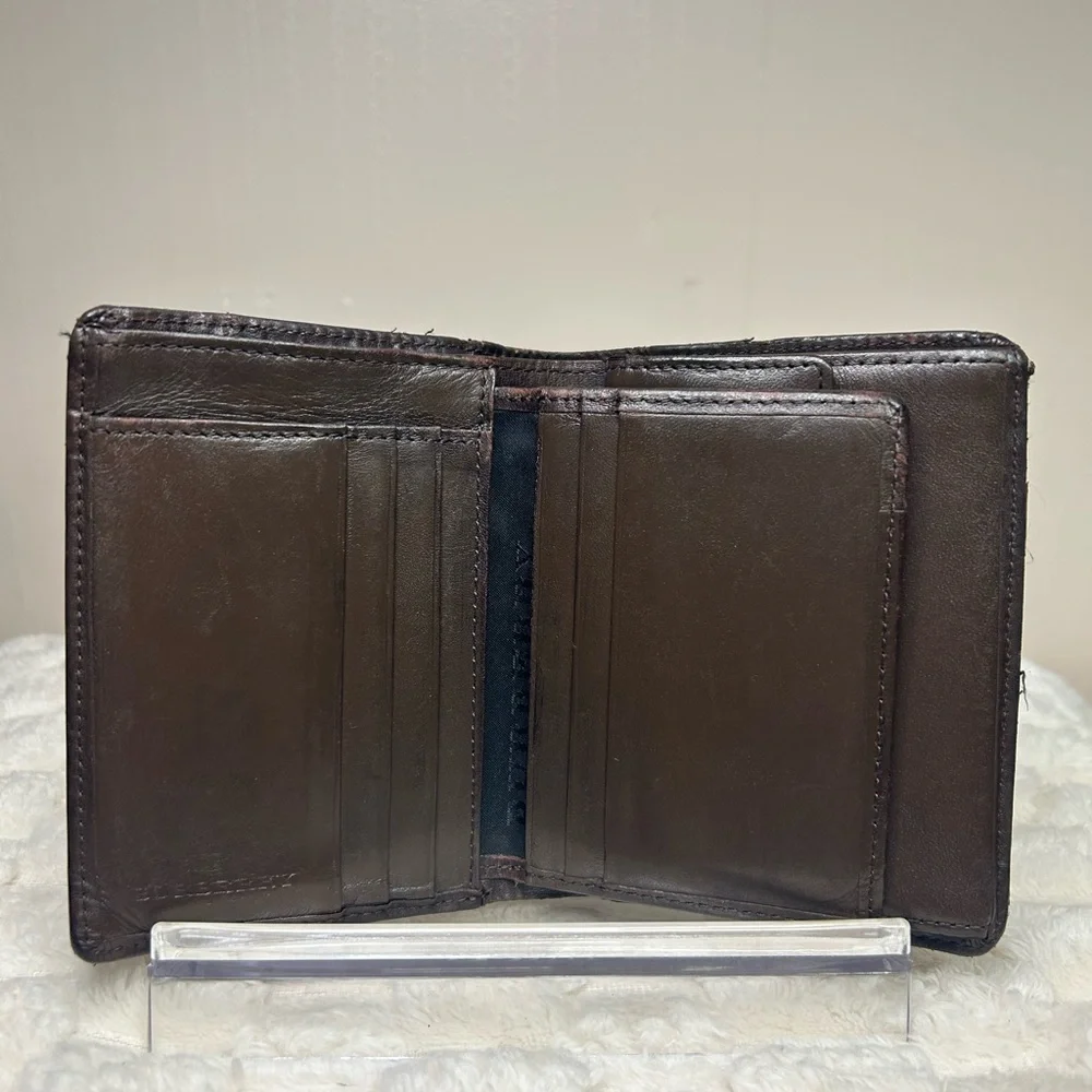 Burberry Nova check Bi-fold Canvas & Leather Wallet